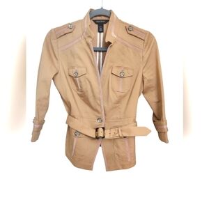 NWOT White House Black Market Tan Jacket Sz00